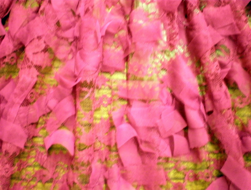 3.Magenta Ruffles Lace